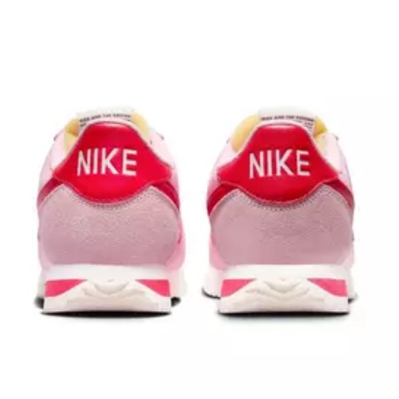 Nike Cortez Textile "Med Soft Pink/Fire Red/Sail/Team Orange" Women's Size 10 - Picture 5 of 17